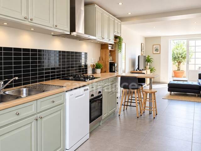 BORDEAUX RIVE DROITE - LORMONT BOURG PROCHE MAIRIE - MAISON RENOVEE 3 PECES 62M2 AVEC JARDIN — photo du bien