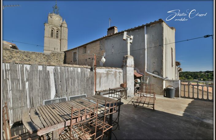 CAUX – MAISON DE VILLAGE AVEC GARAGE, ATELIER ET TERRASSE — photo 5