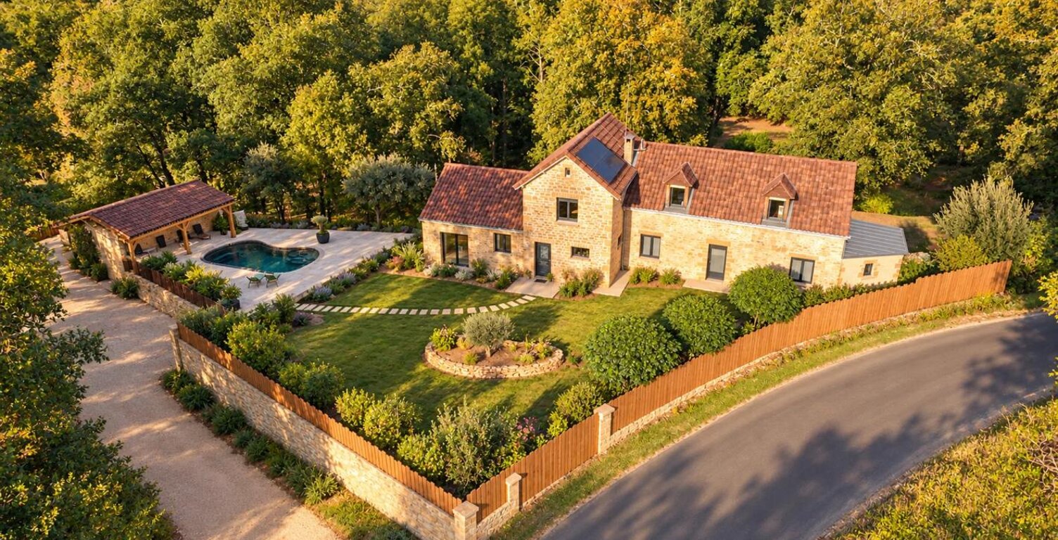 Propriété d’exception de plus de 400 m² avec deux gîtes et trois piscines aux portes de Sarlat — photo 1