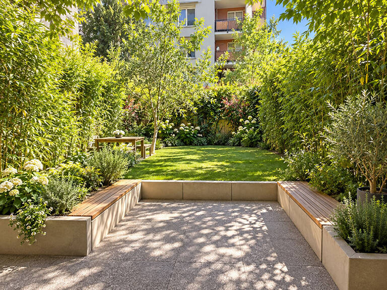 F2 de 39 m² + 34 m² de jardin/terrasse Rer D & B — photo 1