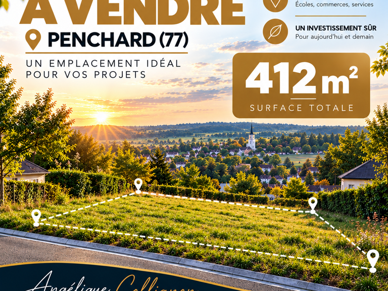 Vente Terrain à bâtir 412 m&sup2; — photo 1