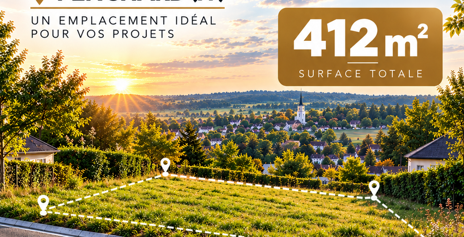Vente Terrain à bâtir 412 m&sup2; — photo 1