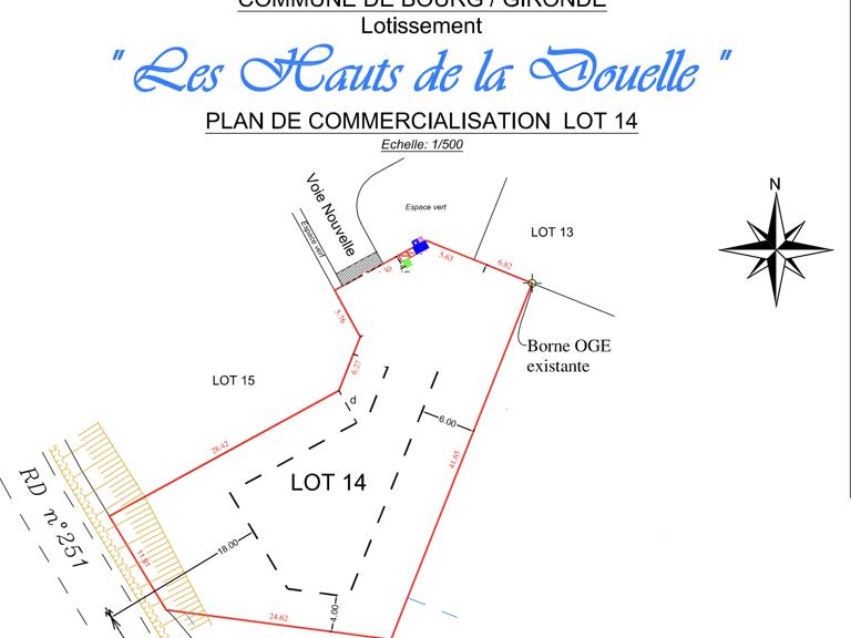Vente Terrain 970 m&sup2; — photo 1