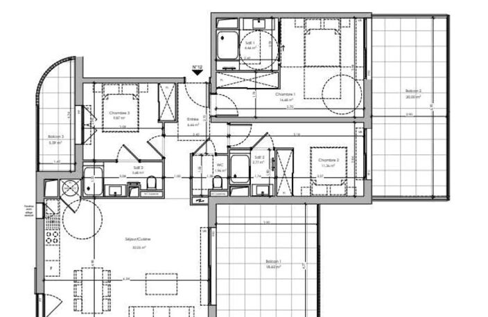 CENTRE CANNES - PROGRAMME NEUF - APPARTEMENT 4 PIÈCES — photo 5