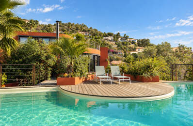 MANDELIEU LES COLLINES | VILLA D'ARCHITECTE AVEC VUE PANORAMIQUE MER — photo du bien