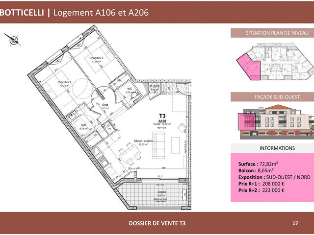 Appartement proposé à Albi