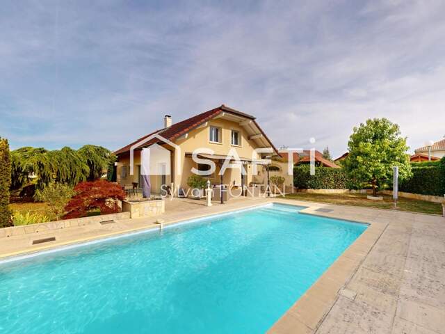 TRES BELLE MAISON, DE QUALITE, TRES BIEN ENTRETENUE, TRES BIEN EXPOSEE AU SOLEIL, AU CALME, AVEC PISCINE ET PROCHE DU COLLEGE AINSI QUE DU FUTUR LYCEE. — photo du bien
