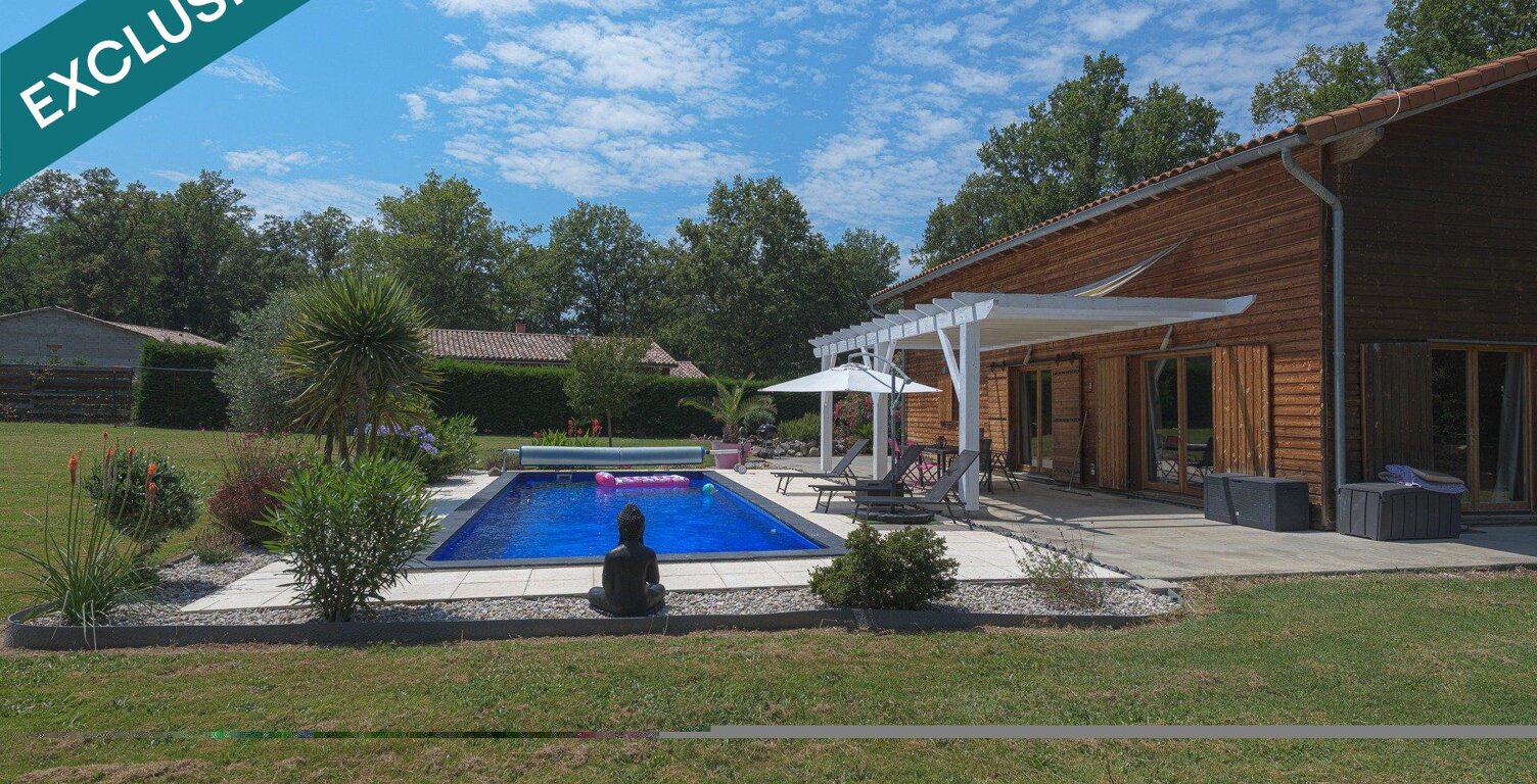 Villa contemporaine avec piscine et terrain constructible  Monclar de Quercy — photo 1