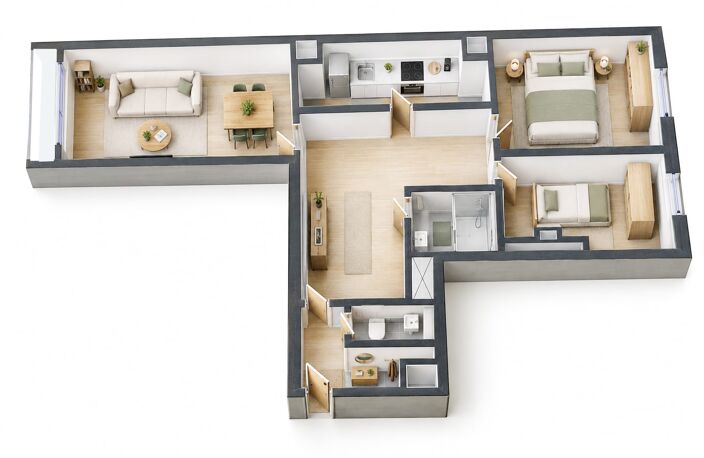 Vente Appartement 3 pièces — photo 2