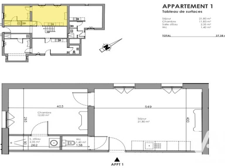 Vente Appartement 2 pièces — photo 1