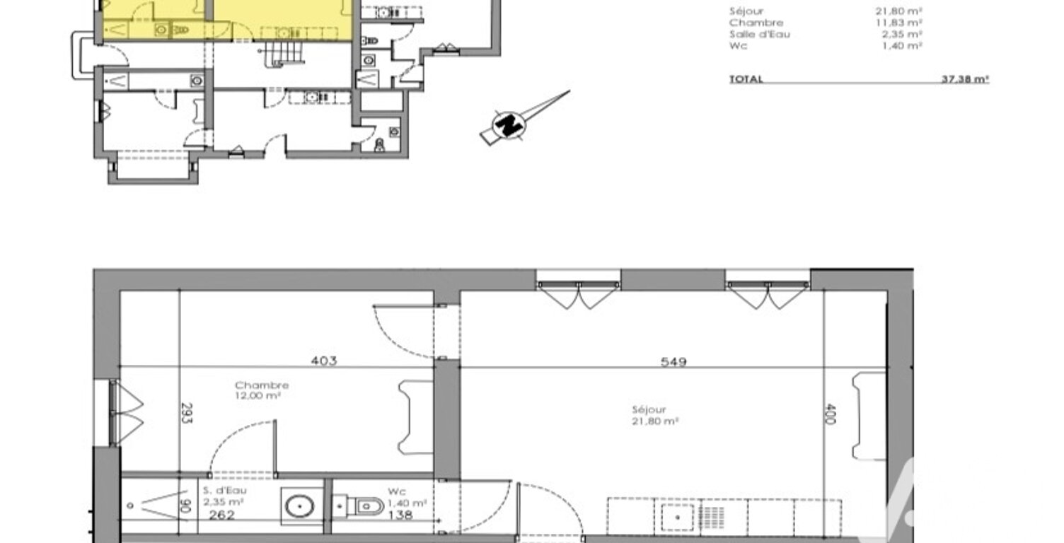 Vente Appartement 2 pièces — photo 1