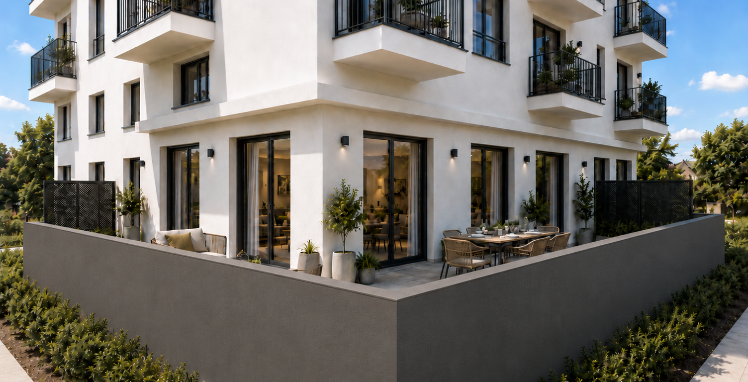  - T3 + terrasse 50m2, vue verdure, 10 min gare — photo 1