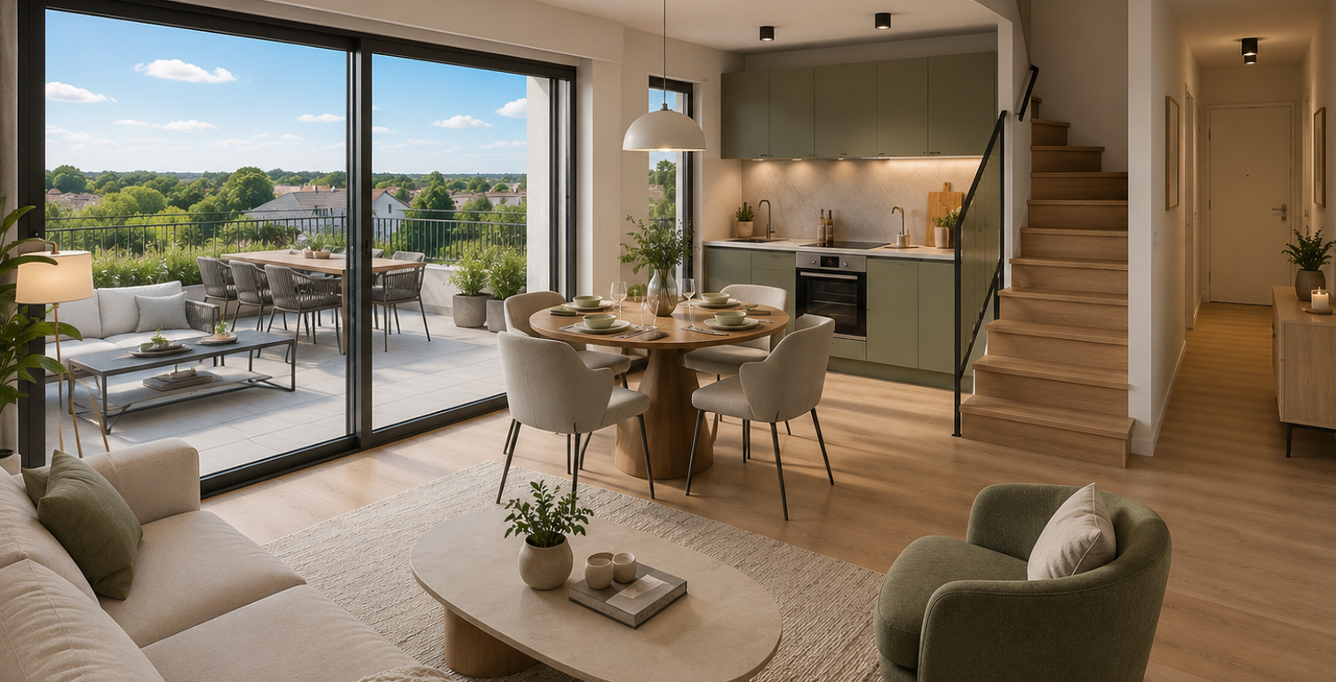 -LIVRAISON RAPIDE  Grande terrasse vue forêt  — photo 1