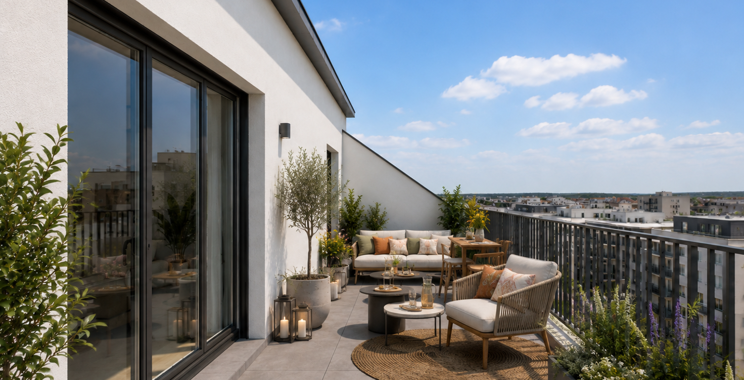  - ATTIQUE T3 + Terrasse, calme, 10min Gare — photo 1
