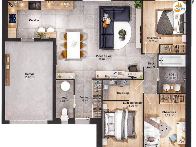 Maison 5 pièces 76 m2 — photo 1