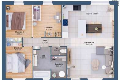 Maison 5 pièces 160419 €