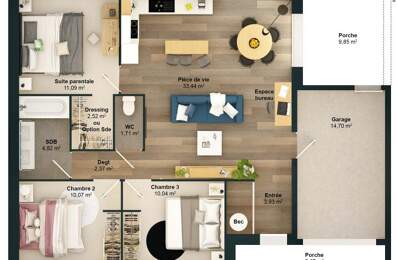 Maison 5 pièces 80 m2 — photo du bien