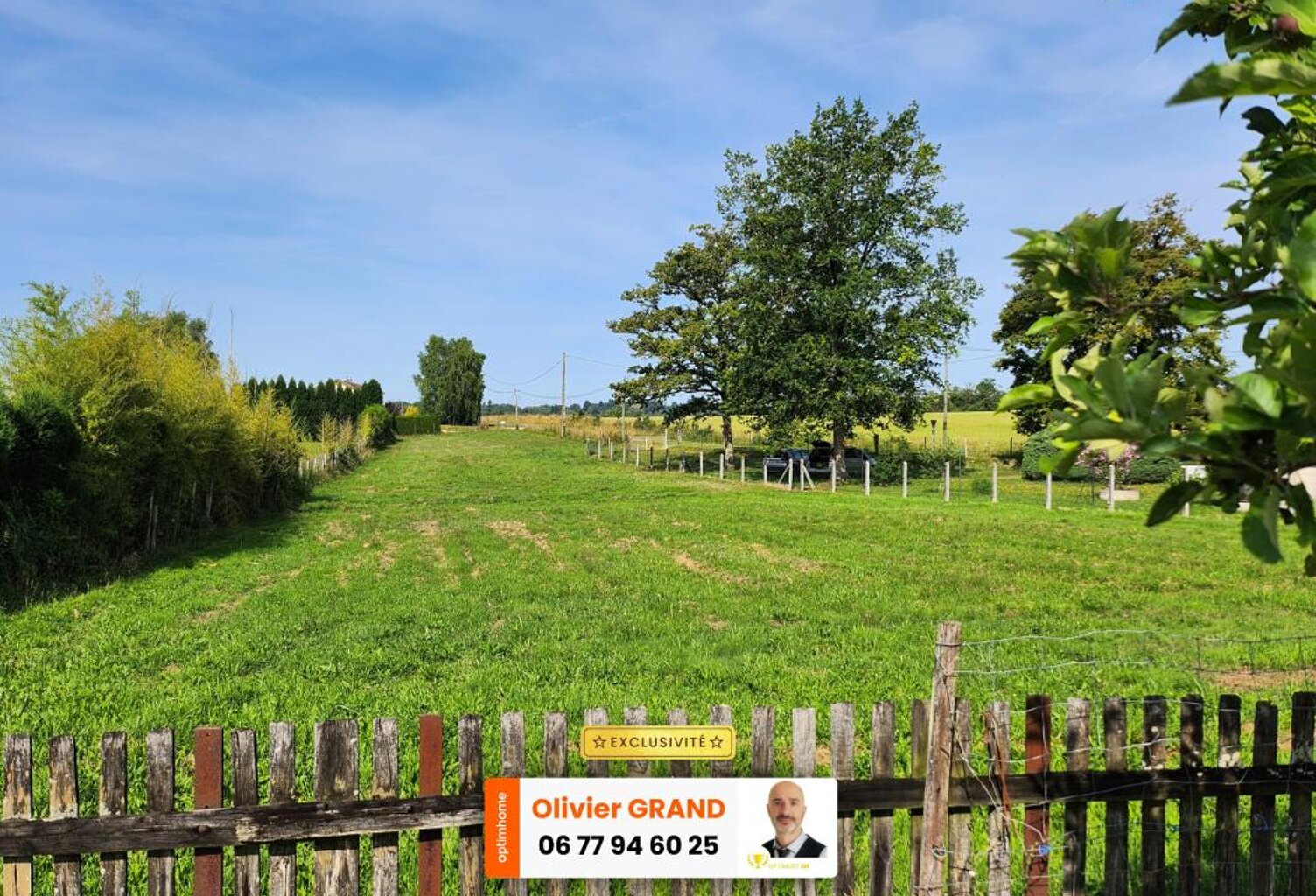 TERRAIN 2379M² - PROCHE SAINT-JUNIEN - ENVIRONNEMENT CALME ET CAMPAGNE — photo 1