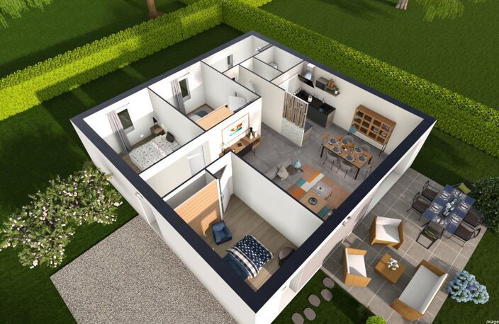 Projet de construction d'une maison 69.93 m² avec terrain à SAINT-GERMAIN-LEMBRON (63) — photo 3