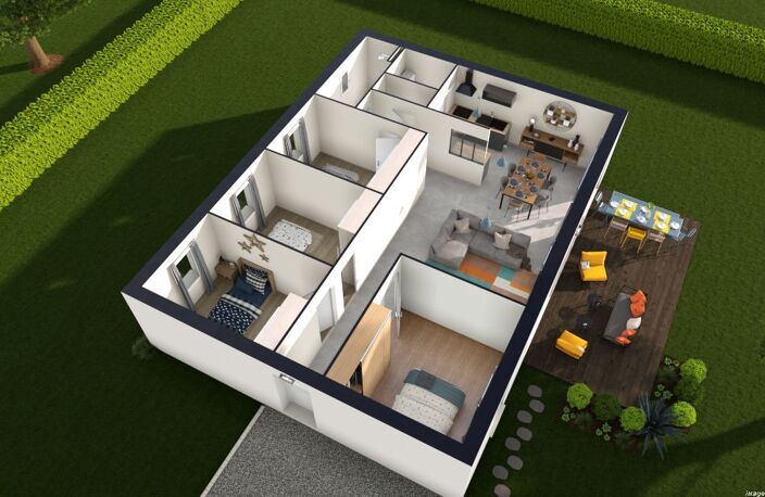 Projet de construction d'une maison 94.35 m² avec terrain à MONTCEL (63) — photo 3