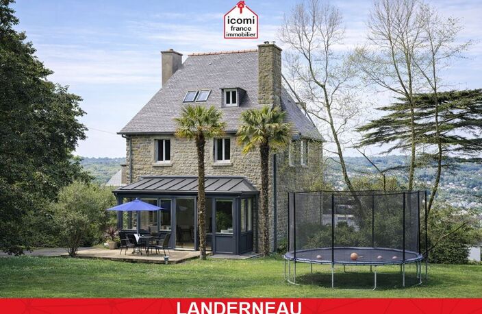 FINISTERE - Landerneau (29800) - A VENDRE - PROPRIETE DE 200M² - ESPACE VIE 100M² - 5 CHAMBRES - TERRAIN 3000M² - COUP DE COEUR ASSURE - AUCUN TRAVAUX - RARE ET EXCEPTIONNEL — photo 3