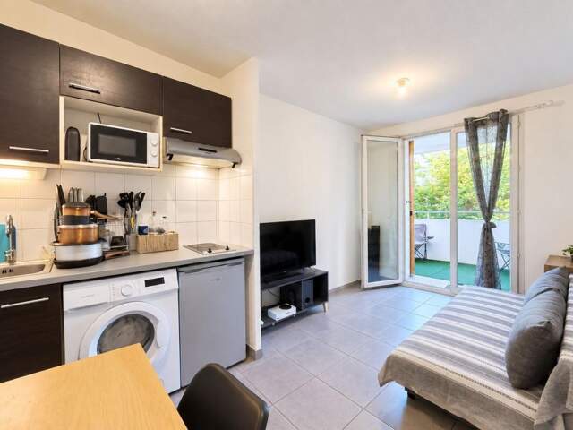 TOULOUSE NORD – Appartement T1BIS vendu loué avec balcon et parking — photo du bien