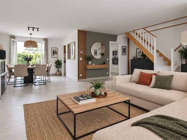 Le Plessis-Trévise-Maison 240 m2 au sol-Parcelle720m2-7 pièces-6 chambres-Luminosité-jardin-terrasse-garage-buanderie — photo du bien