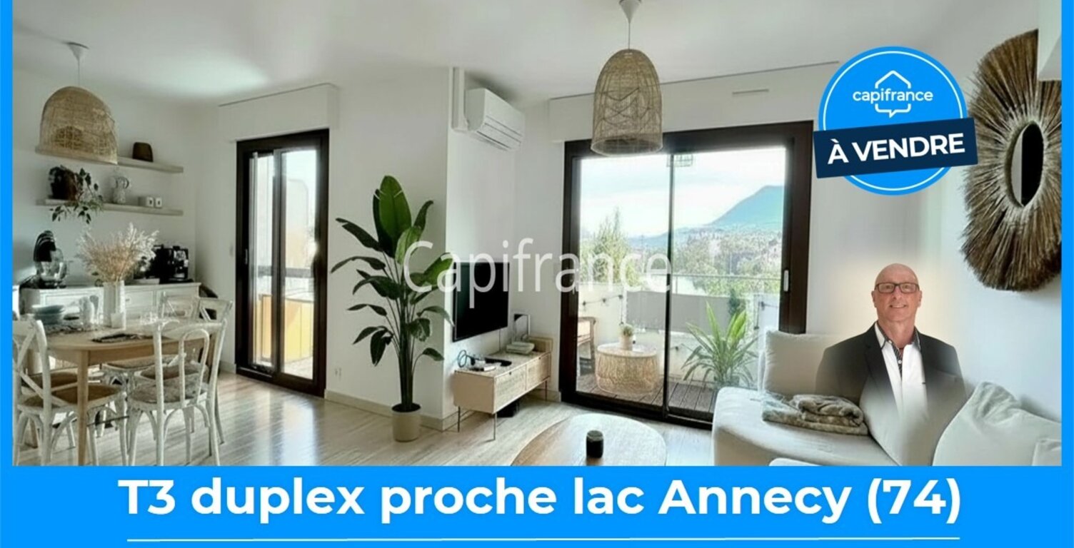 T3 DUPLEX EN DERNIER ÉTAGE – CLIMATISÉ – VUE MONTAGNES – ANNECY (74) — photo 1