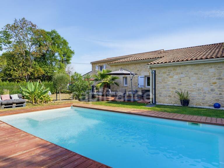 MAGNIFIQUE MAISON EN PIERRE DE 210 M² AVEC PISCINE, GARAGE ET BOULODROME – PROCHE ST EMILION & BORDEAUX — photo 1