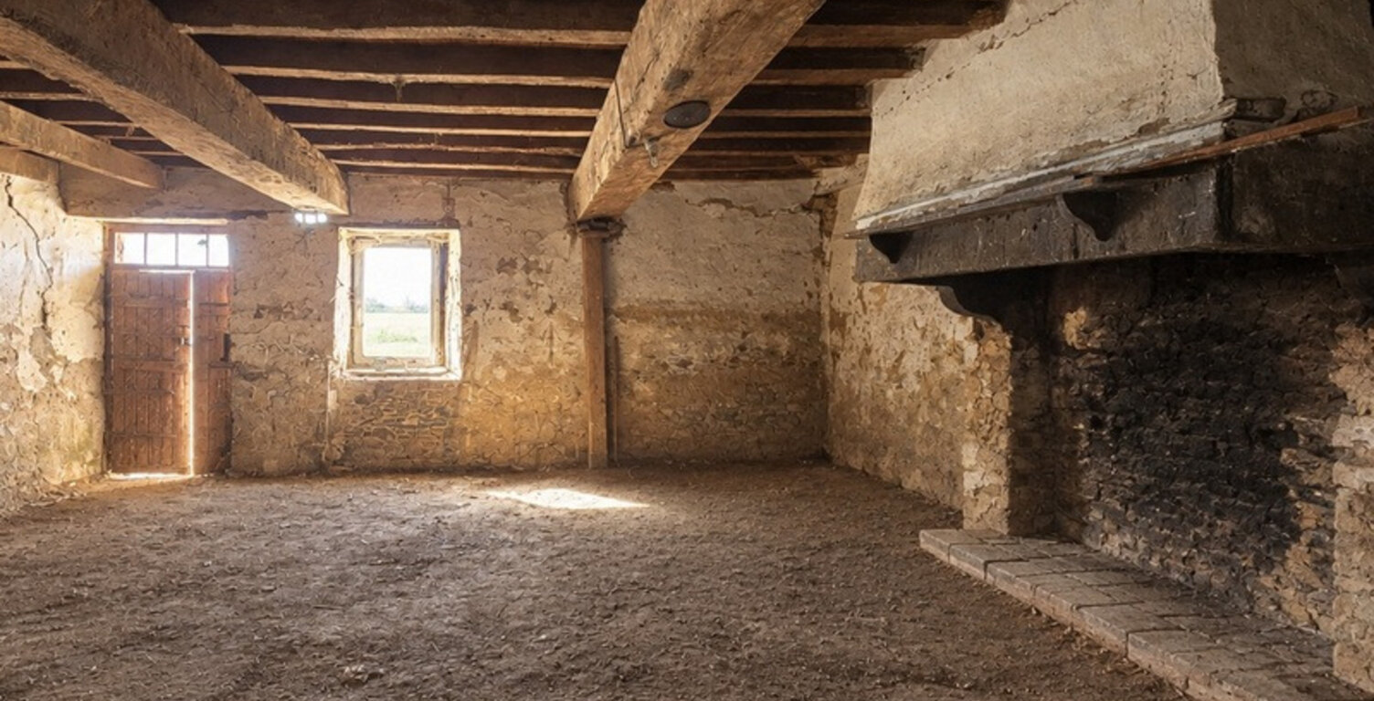 Maison mitoyenne à rénover – Iffendic – 2 pièces – 100m² – terrain de 800 m² — photo 1
