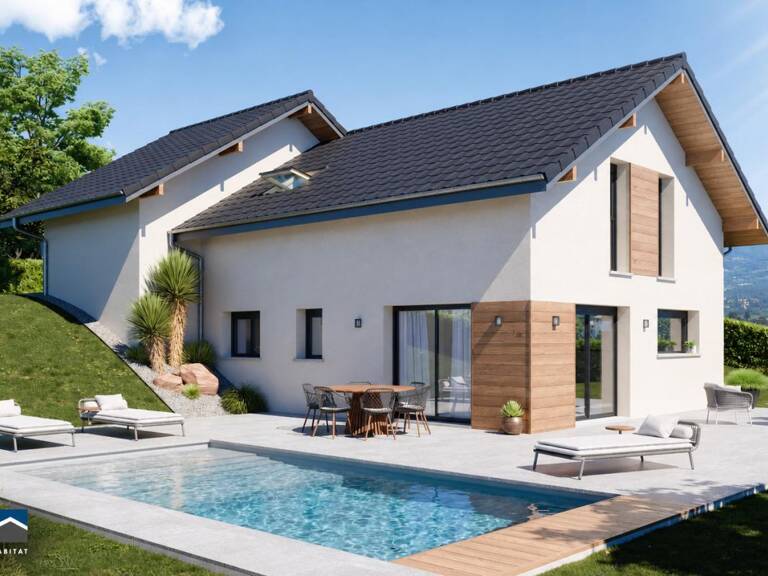 CHALLEX - Haut de Village - Terrain 569 m² + Maison ARTIS 117 m² avec Garage — photo 1