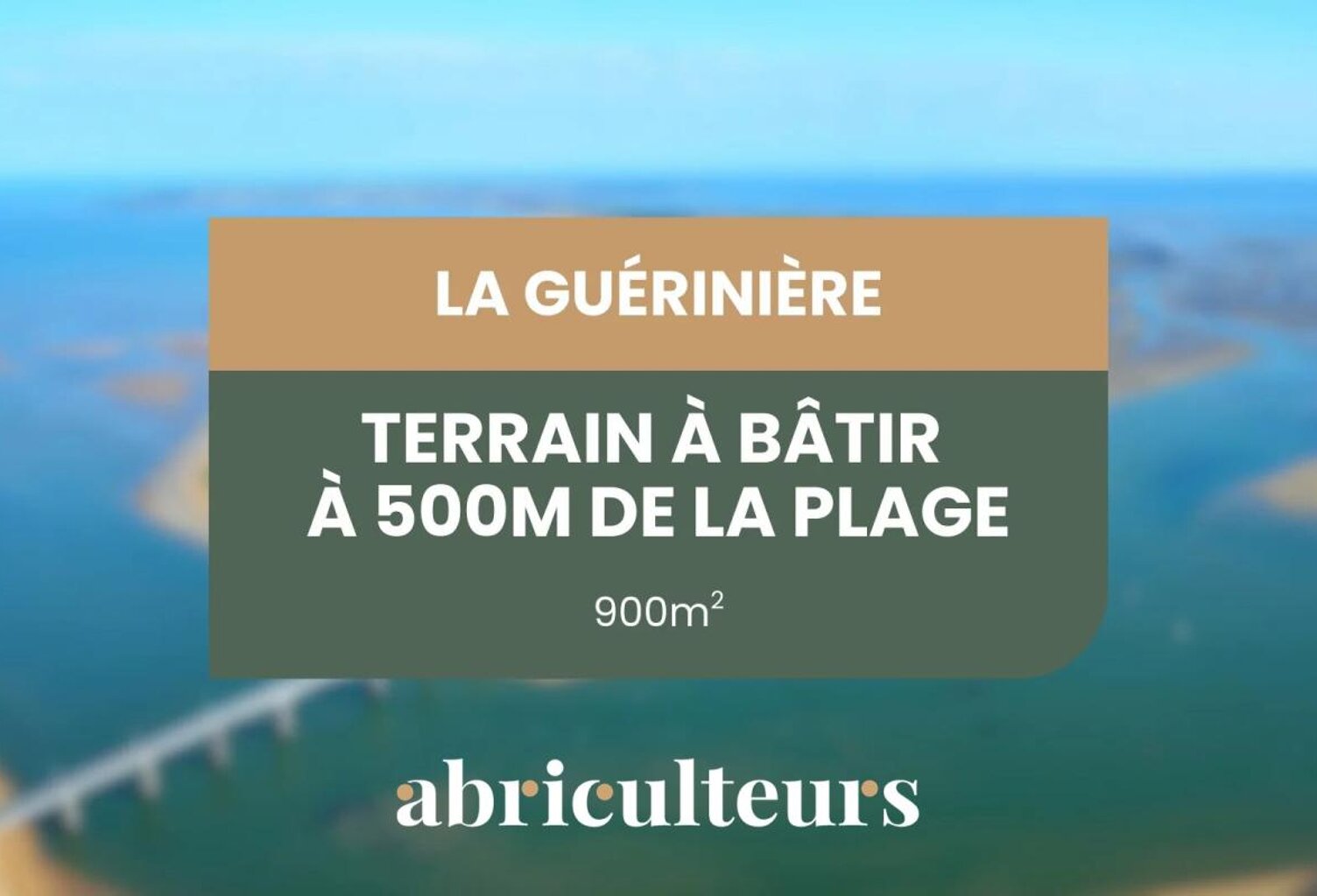 Concrétisez votre projet au bord de l'eau - Terrain constructible en vente  à Noirmoutier (85680) — photo 1