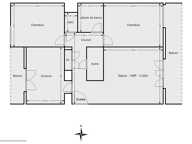 Appartement 3 pièces de 58 m² avec balcons, rue de Belfort, Besançon — photo 2