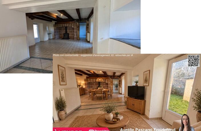 169 900 Euros - Exclusivité // Maison de village en pierre de pays de 90m² avec dépendances et Jardin -  à 10 min Brive - Malemort — photo 4