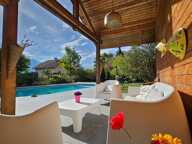 Maison d'architecte bioclimatique 5P 122 m² avec piscine et dépendances à SAINTE-MARIE-D'ALLOIX (38660) — photo 2