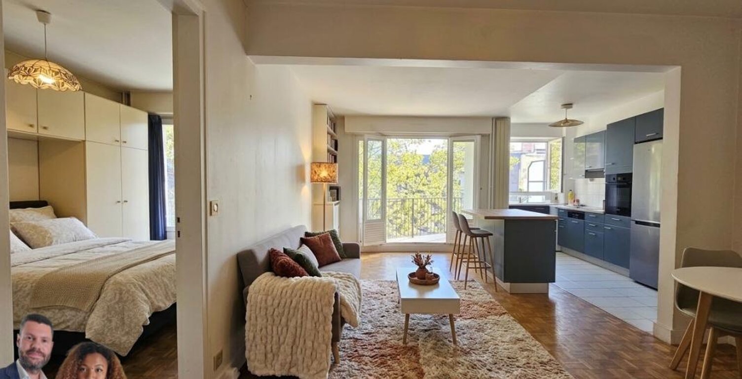 EXCLUSIVITE Appartement Paris 14ème arrondissement 2 pièces 43.71 m2 loi Carrez+ 9.61m² de balcon — photo 1