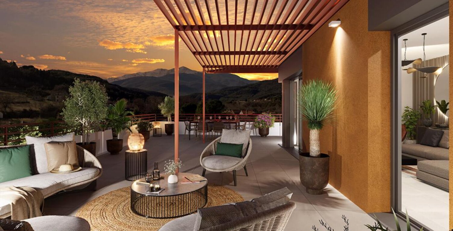 CERET "TOIT TERRASSE 4 pièces de 100m2 avec terrasse, garage double, parking et cave — photo 1