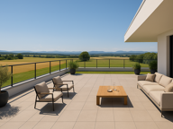 - BIEN D'EXCEPTION ! DERNIER 4 PIECES EN ATTIQUE VUE VOSGES AVEC TERRASSE DE 55m²! — photo 2