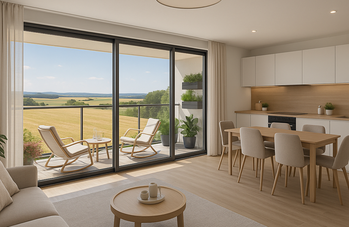 - VUE APAISANTE SUR LES VOSGES, RESIDENCE A TAILLE HUMAINE, SUPER RAPPORT QUALITE/PRIX !!  — photo 2