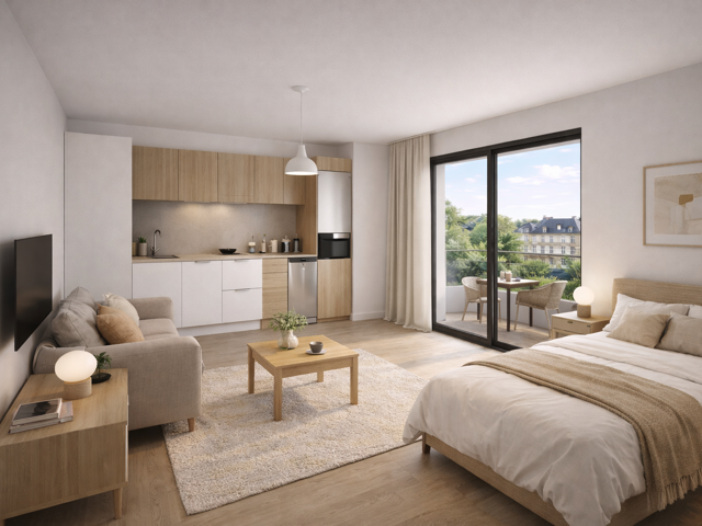 - Nancy – Beau studio / pièce de vie optimisée — photo du bien