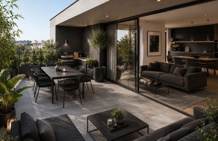  - Beau T4+terrasse 28m2, neuf dans Quartier Résidentiel à 5min du centre-ville  — photo 4