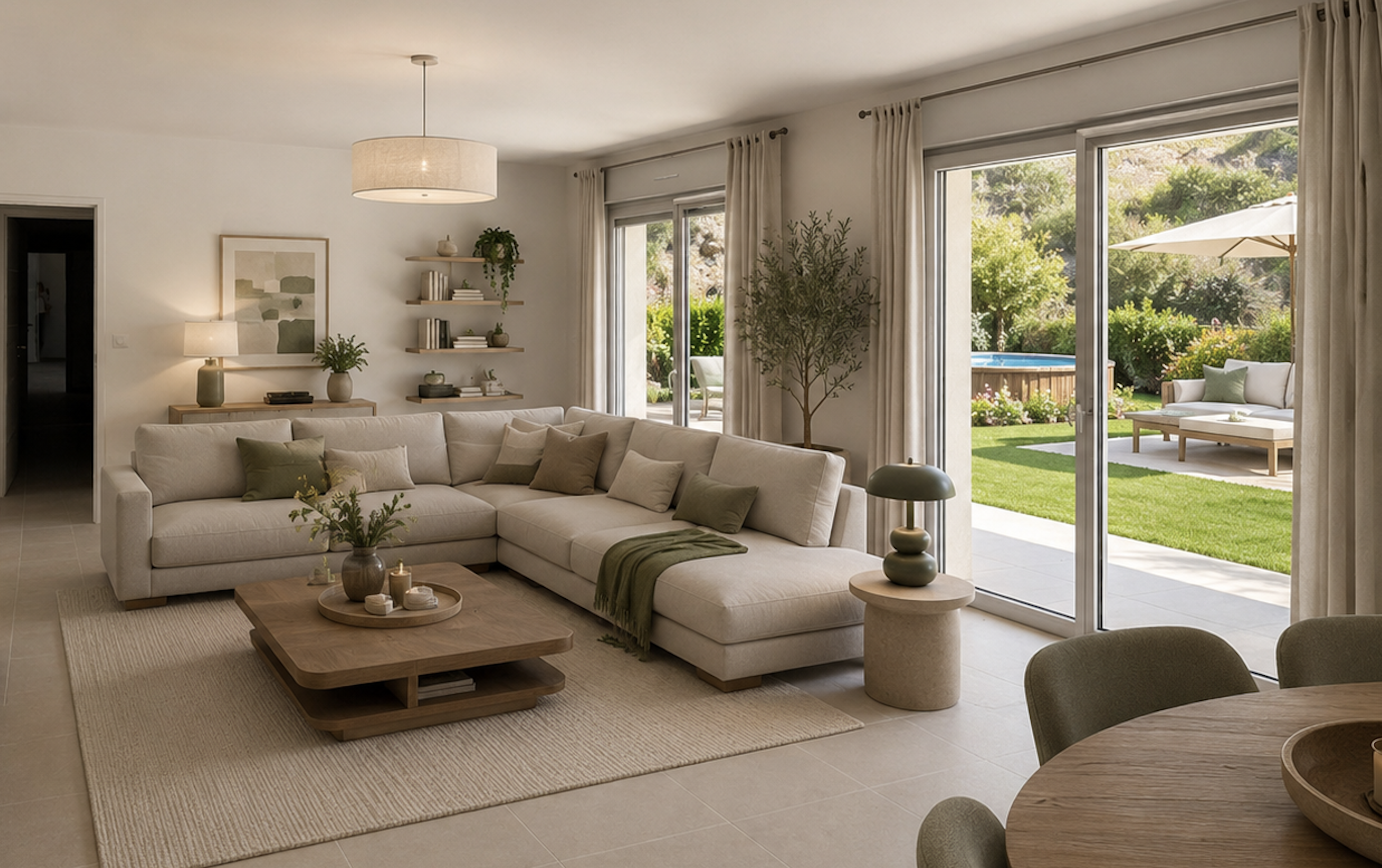 Comme une maison : Type 4 lumineux avec jardin plein Sud au calme absolu