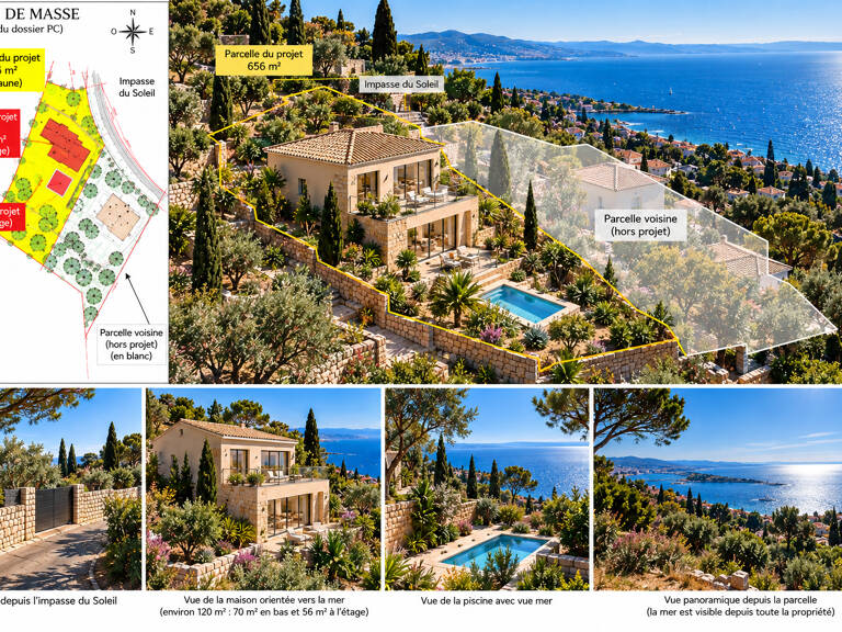 Villa Sete 4 pièce(s) 120 m2 piscine vue mer saint clair sud — photo 1