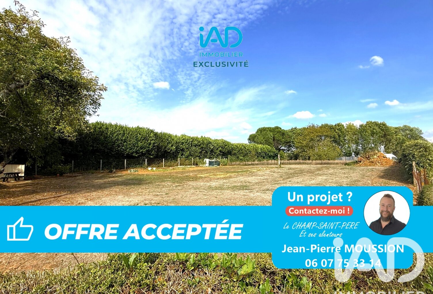 Vente Terrain à bâtir 750 m&sup2; — photo 1