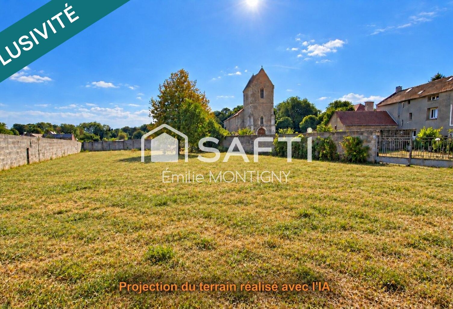 Terrain constructible de 805m2 au calme et proche centre-ville — photo 1