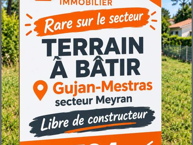 Terrain de 724m2 à Gujan-Mestras secteur Meyran — photo du bien