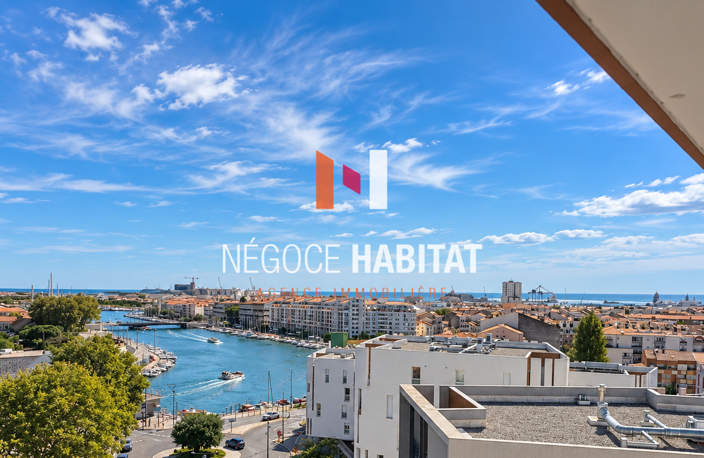 SETE - VUE ETANG ET MER - APPART. T3 DE 87 M2 DERNIER ÉTAGE — photo 3