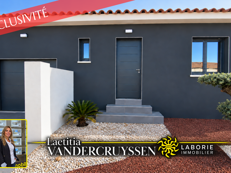 A vendre maison neuve de plain-pied, garage et jardin piscin — photo 1