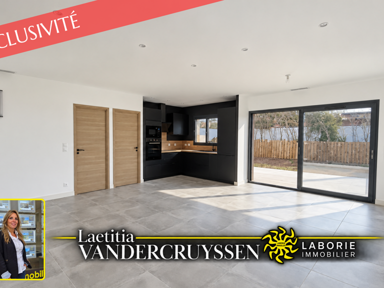 A vendre maison neuve de plain-pied, garage et jardin piscin — photo 1