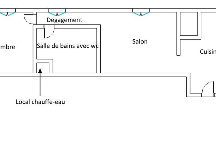 Appartement T2 en parfait état situé au rez-de-chaussée. — photo 2